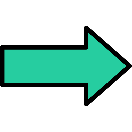 flecha derecha Generic Outline Color icono