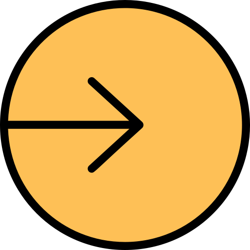 Arrow into Generic Outline Color icon