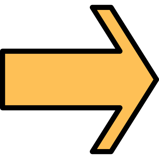 freccia destra Generic Outline Color icona