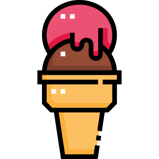 アイスクリームコーン Detailed Straight Lineal color icon