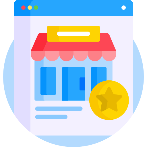 Online store Detailed Flat Circular Flat icon