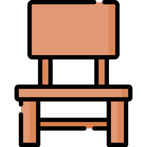 sedia di legno Special Lineal color icona