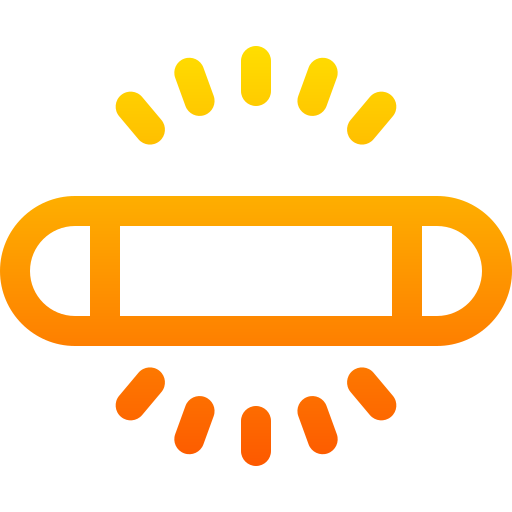 fluoreszierendes licht Basic Gradient Lineal color icon