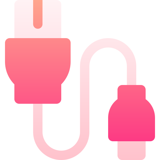cable usb Basic Gradient Gradient icono