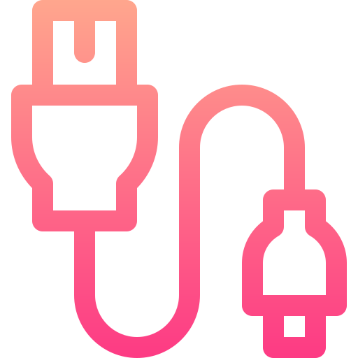 usb-kabel Basic Gradient Lineal color icon