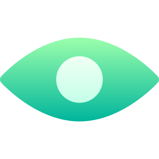 красный глаз Basic Gradient Gradient иконка