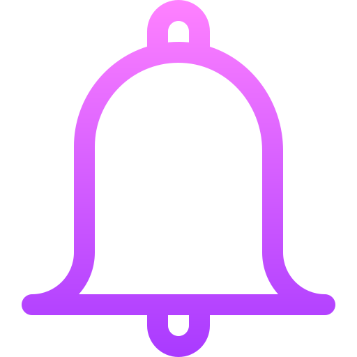 campana de notificación Basic Gradient Lineal color icono