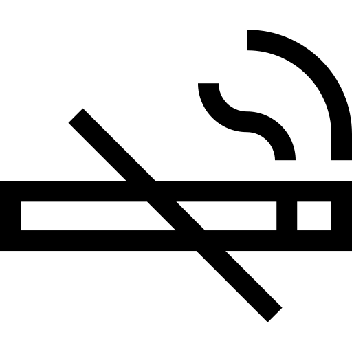 brak dymu Basic Straight Lineal ikona