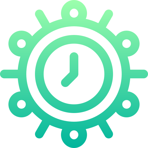 wanduhr Basic Gradient Lineal color icon