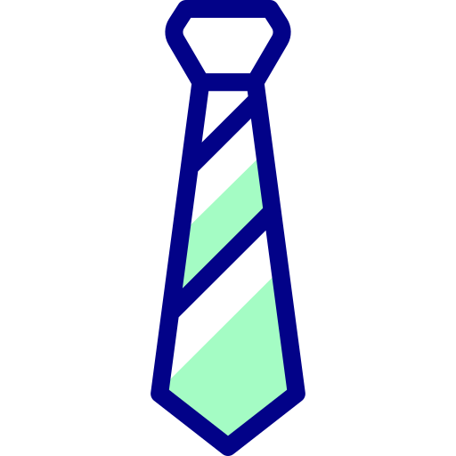 krawat Detailed Mixed Lineal color ikona