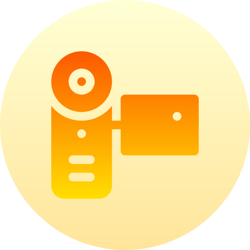 videokamera Basic Gradient Circular icon