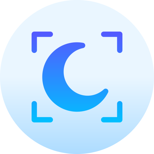 nacht-modus Basic Gradient Circular icon