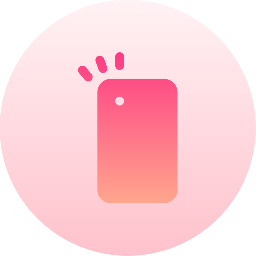 スマートフォン Basic Gradient Circular icon