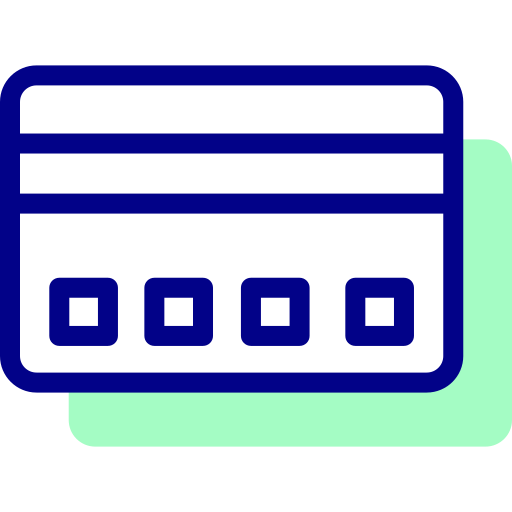 Credit card Detailed Mixed Lineal color icon