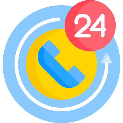 24 시간 Detailed Flat Circular Flat icon