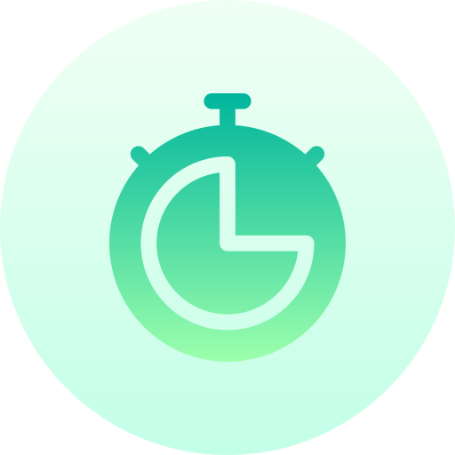 Timer Basic Gradient Circular icon