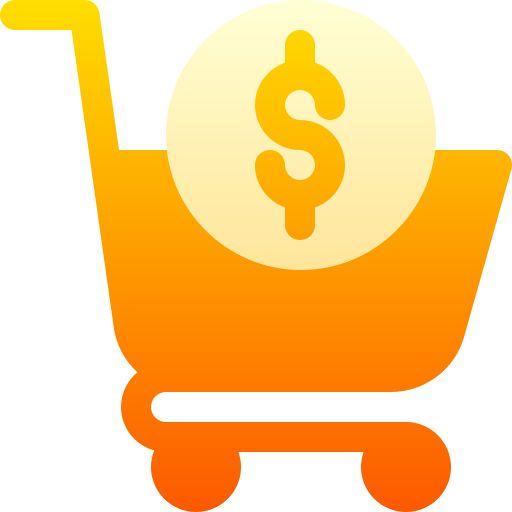 ショッピングカート Basic Gradient Gradient icon
