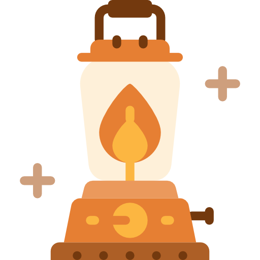 Oil lamp Linector Flat icon