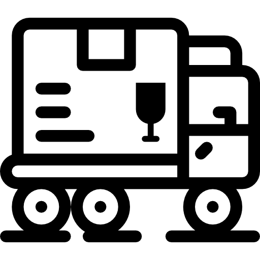 camión de reparto Linector Lineal icono