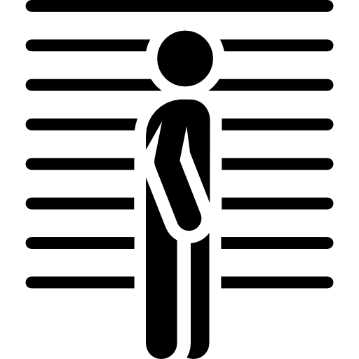 prisonnier Pictograms Fill Icône