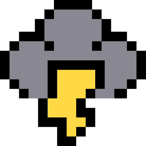 Storm Pixel Linear color icon