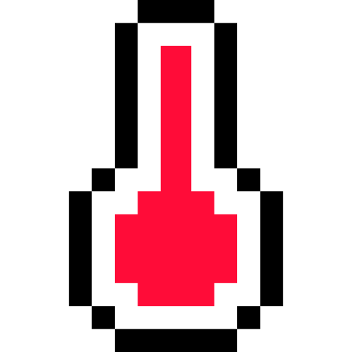 termómetro Pixel Linear color icono