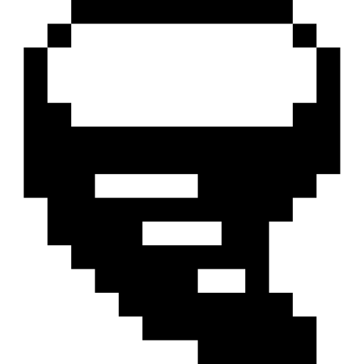 tornado Pixel Solid icono