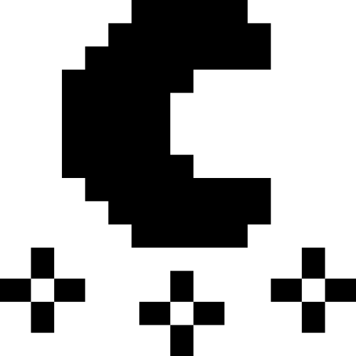 noche estrellada Pixel Solid icono