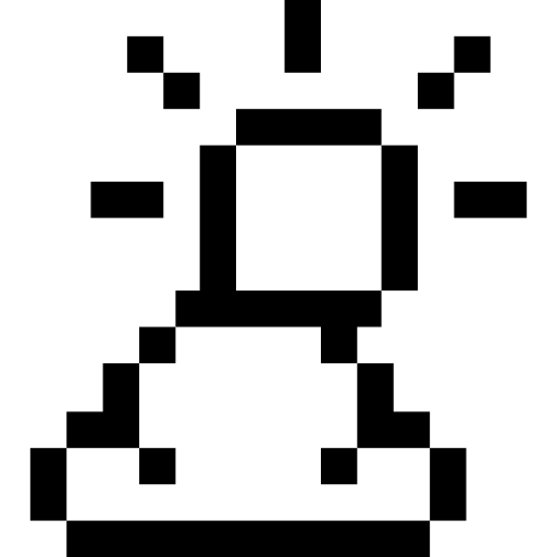 pochmurny Pixel Outline ikona