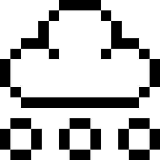 schneebedeckt Pixel Outline icon