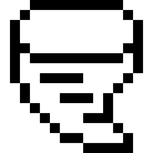 tornado Pixel Outline icon