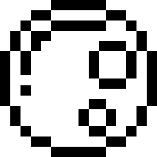 lua cheia Pixel Outline Ícone