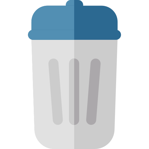 Garbage bin Basic Rounded Flat icon