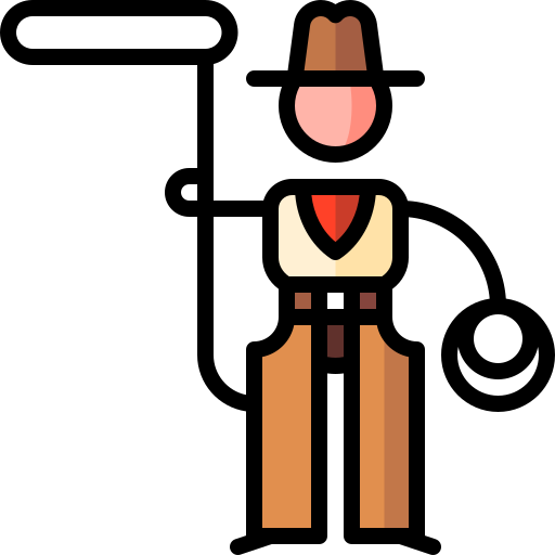 lasso Puppet Characters Lineal Color icon
