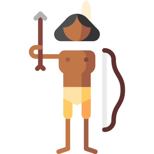 Native american Puppet Characters Flat icon
