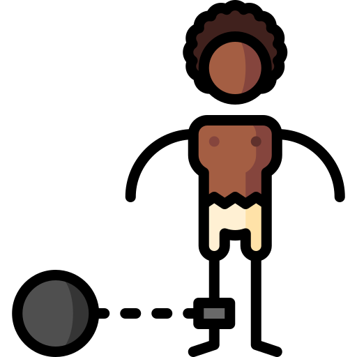 afrikanisch Puppet Characters Lineal Color icon