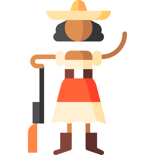 mexikanerin Puppet Characters Flat icon