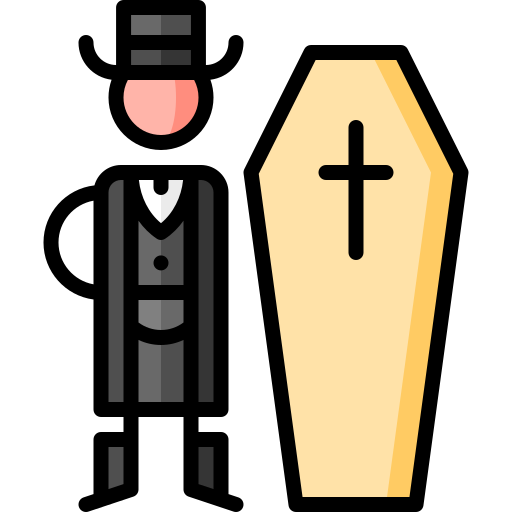 Undertaker Puppet Characters Lineal Color icon