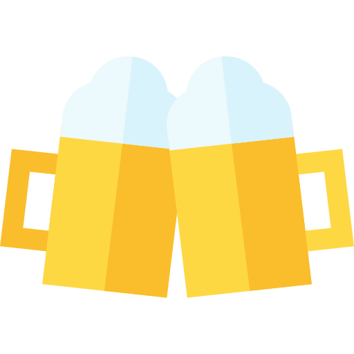 jarro de cerveza Basic Straight Flat icono