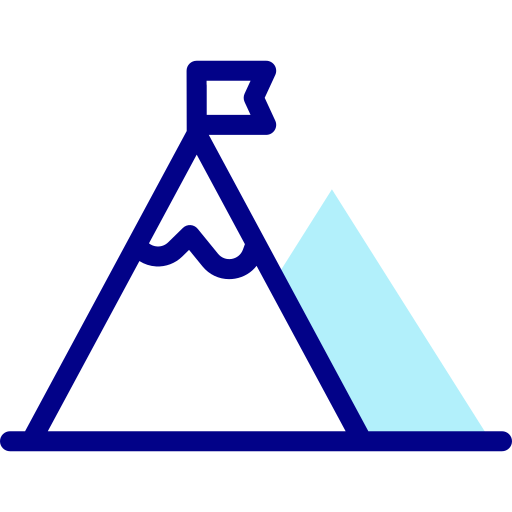 산 Detailed Mixed Lineal color icon
