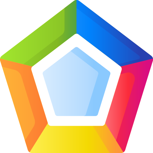 八角形 3D Basic Gradient icon