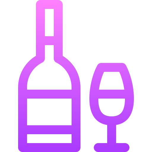 Wine bottle Basic Gradient Lineal color icon