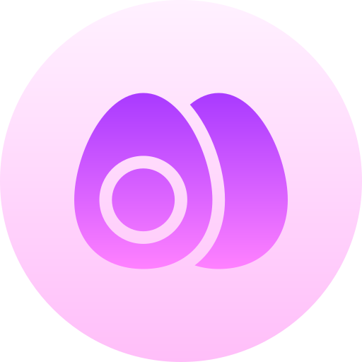 oeuf Basic Gradient Circular Icône