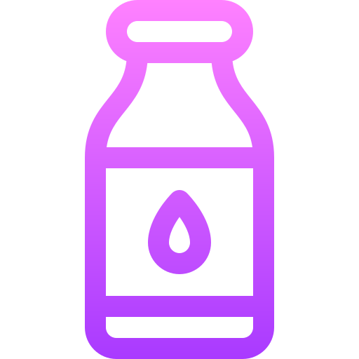 botella de leche Basic Gradient Lineal color icono