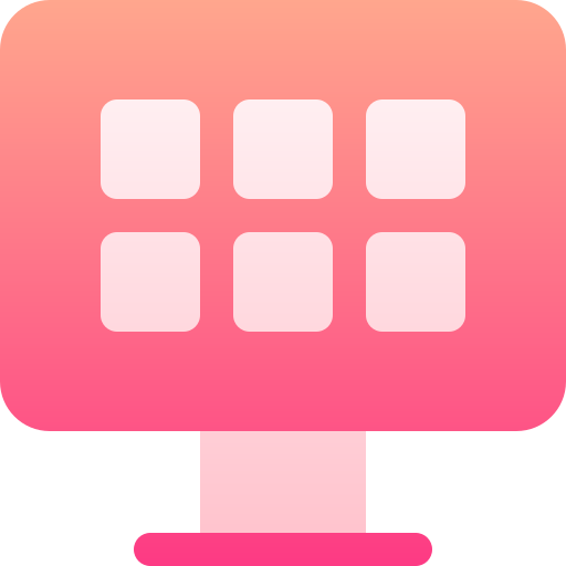 smart tv Basic Gradient Gradient ikona