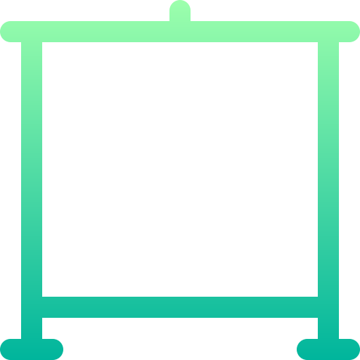 pantalla verde Basic Gradient Lineal color icono