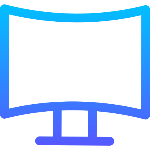 gebogen scherm Basic Gradient Lineal color icoon