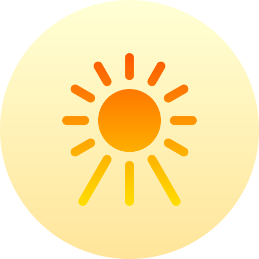 Sun Basic Gradient Circular icon