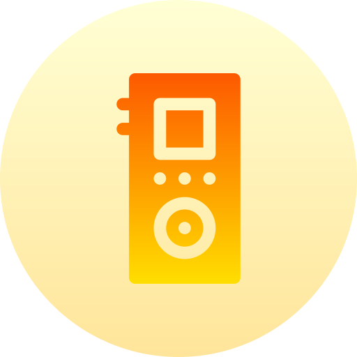 Dictaphone Basic Gradient Circular icon
