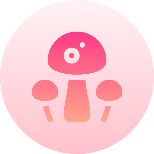 Mushrooms Basic Gradient Circular icon